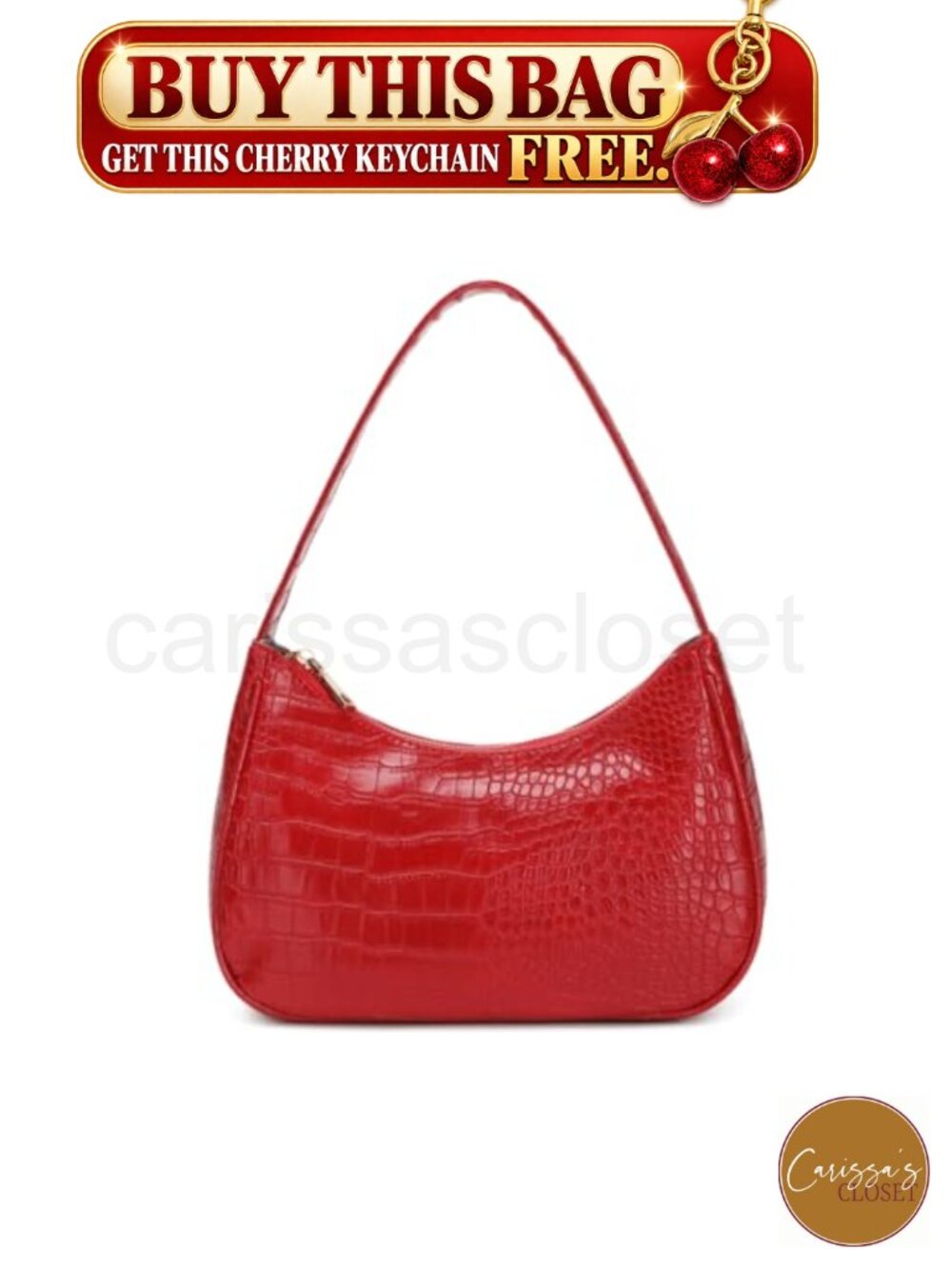 ✨ Hobo Shoulder Bag PU Leather Mini Clutch Purse Zip Vegan Women